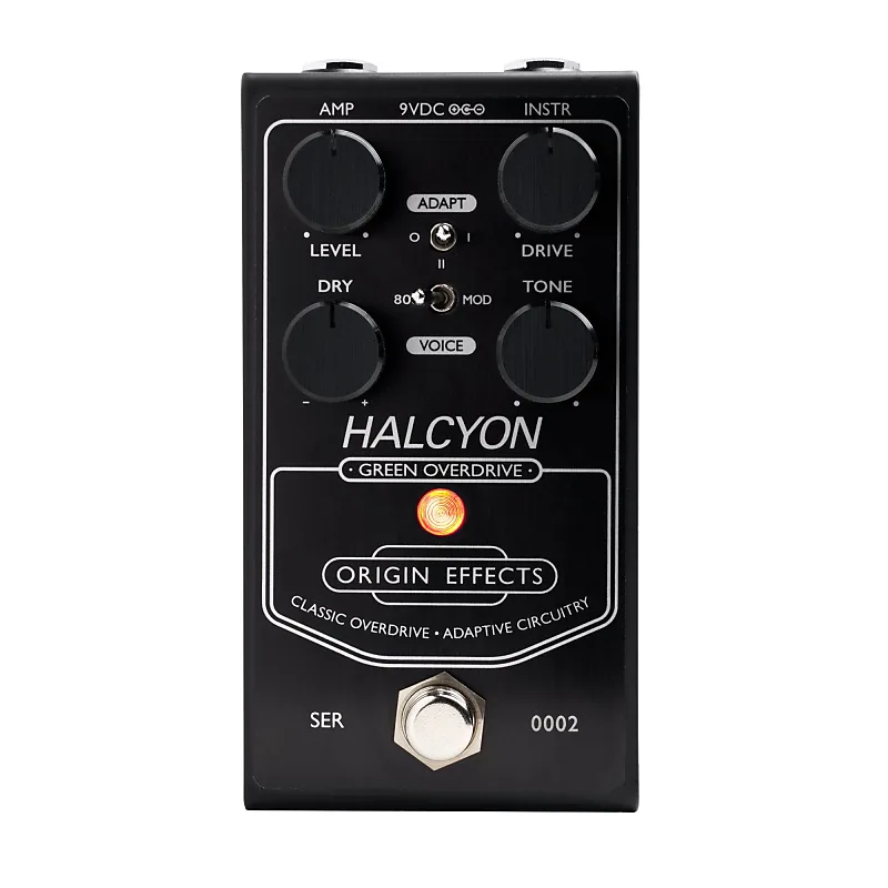 halcyon pedal Origin Effects Halcyon Green Overdrive Limited Black Edition