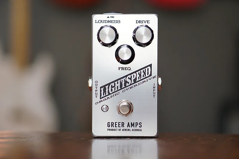 lightspeed guitar pedal Greer Lightspeed Organic Overdrive Silver Moonshot Edition