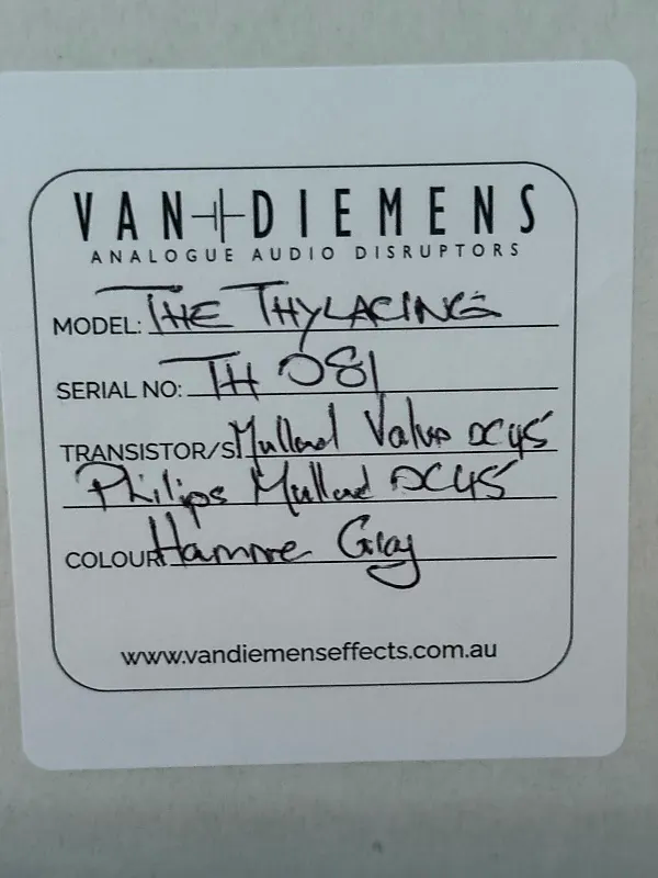 Van Diemens Thylacine Fuzz - MULLARD OC45