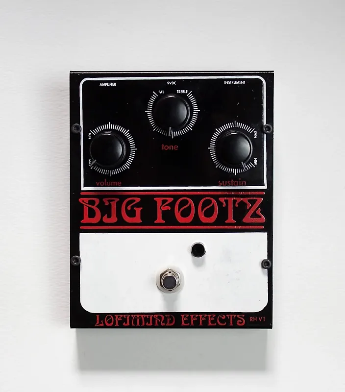 Lo-Fi Mind Effects Big Footz white/Red