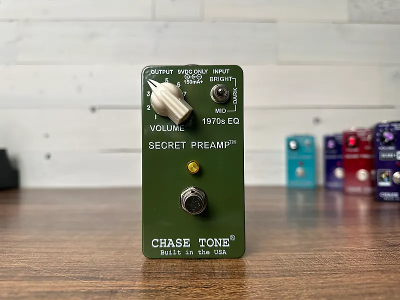 Chase Tone Secret Preamp Custom Shop Army Green