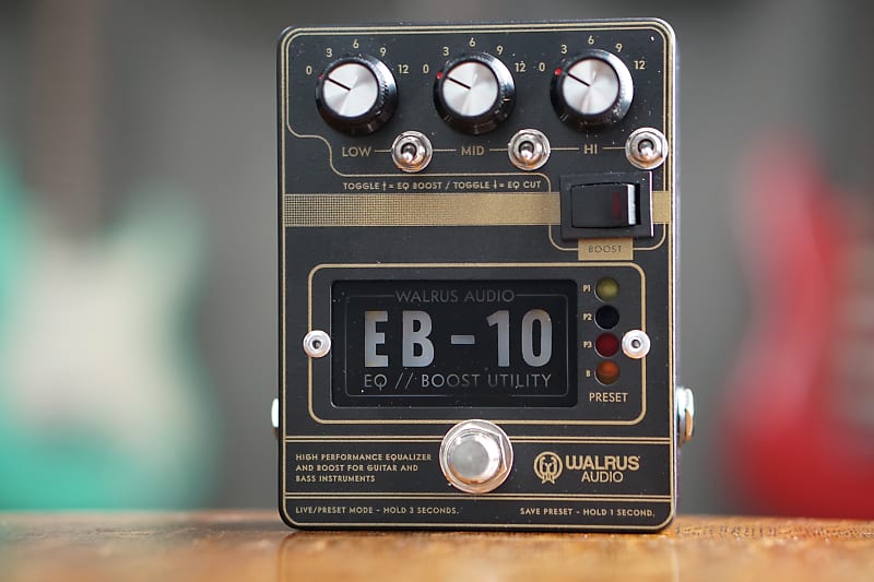 Walrus Audio EB-10 Preamp/EQ/Boost Matte Black
