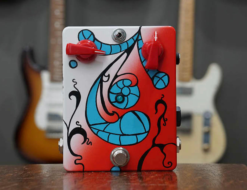 hand painted guitar pedals JAM Pedals Custom a shop Monterey Pop Retro Vibe v3